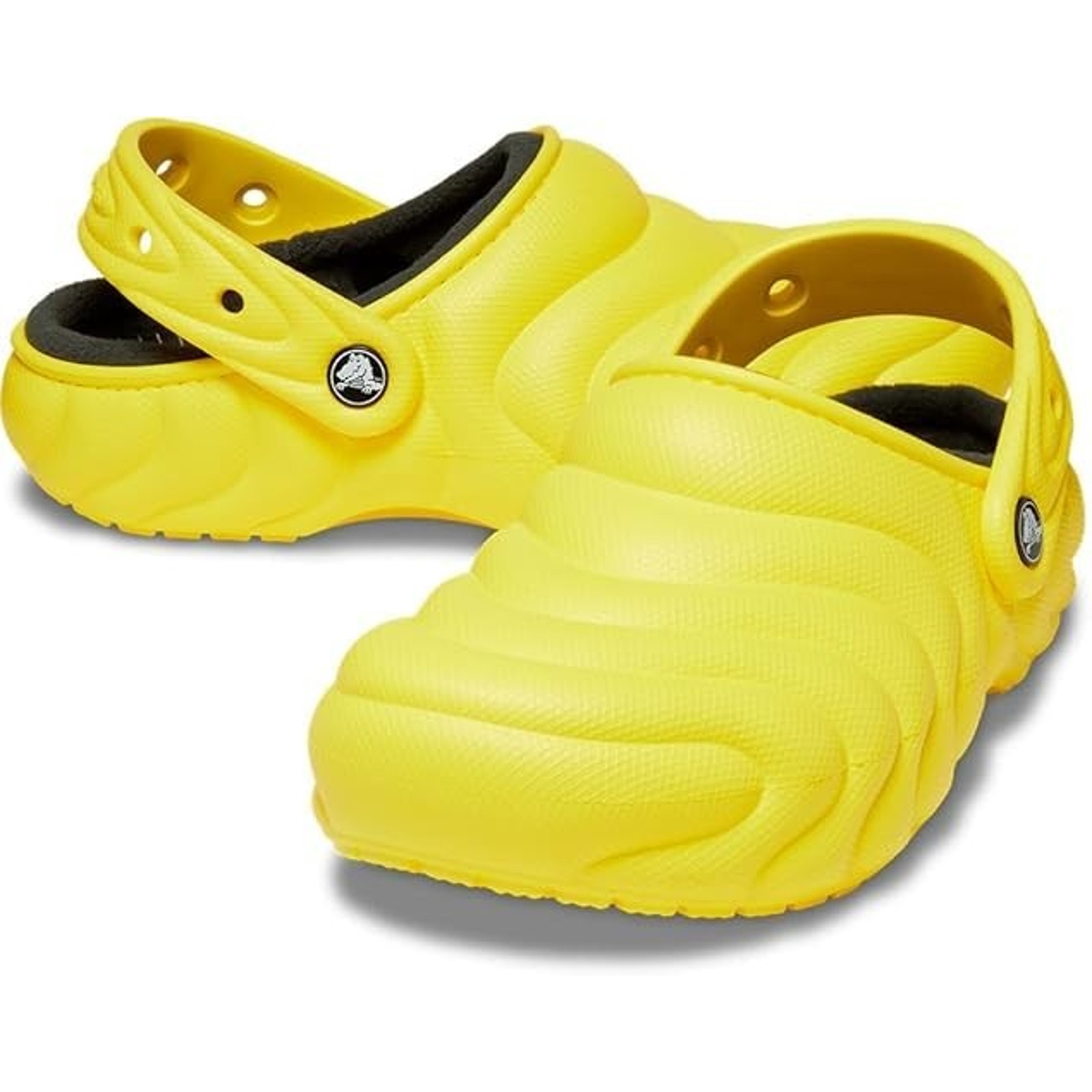 Crocs 210059-77j Classic Lined Overpuff Clog Cyber Yellow Size Us M6 / W8 New